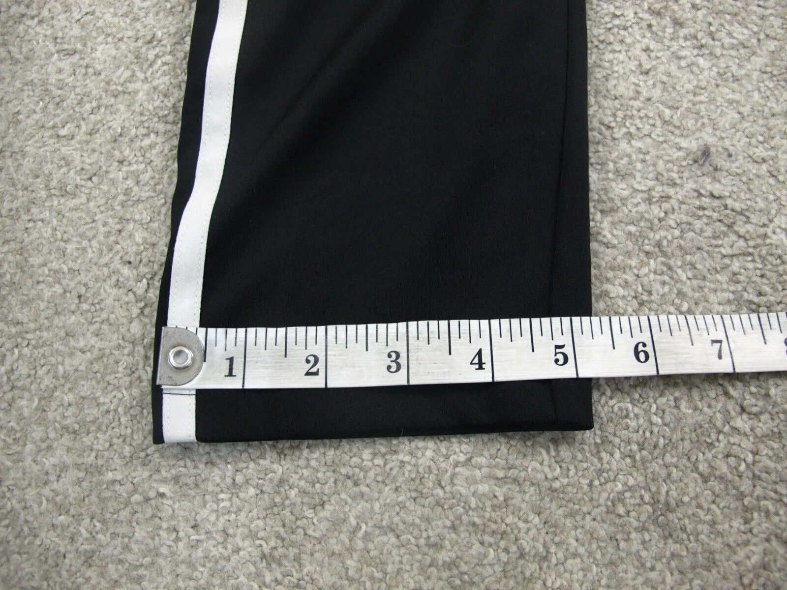 Adidas Climalite Womens Legging Pant 3 Stripe Elastic Waist Low Rise Black SZ S