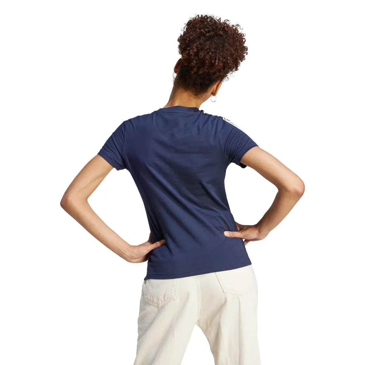 adidas Women's Essentials Slim 3-Stripes T-Shirt (Tall)