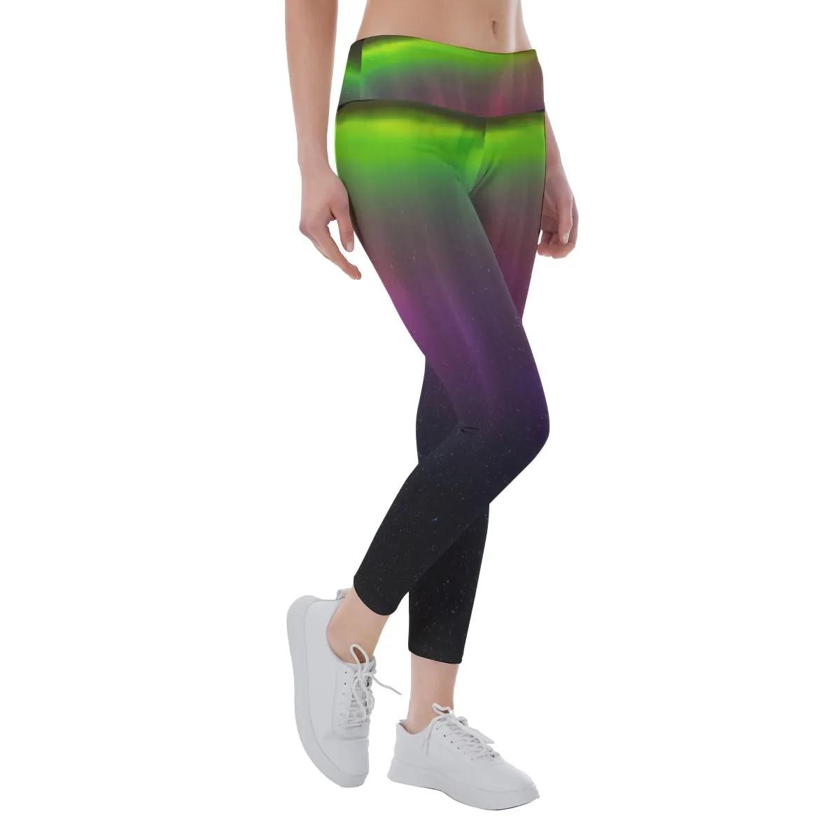 Aurora Borealis All-Over Print Women's Yoga Leggings