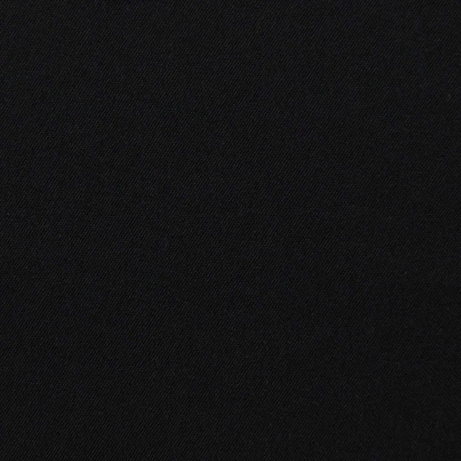 Black Stretchy Cotton Nylon Blend 1830