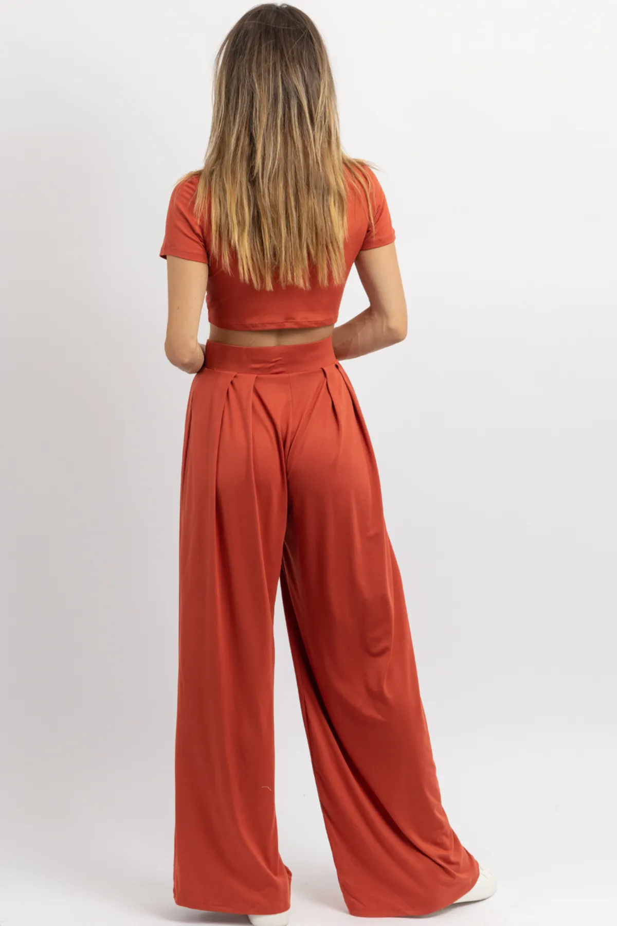 BUTTER SOFT BRICK PALAZZO PANT SET *BACK IN STOCK*