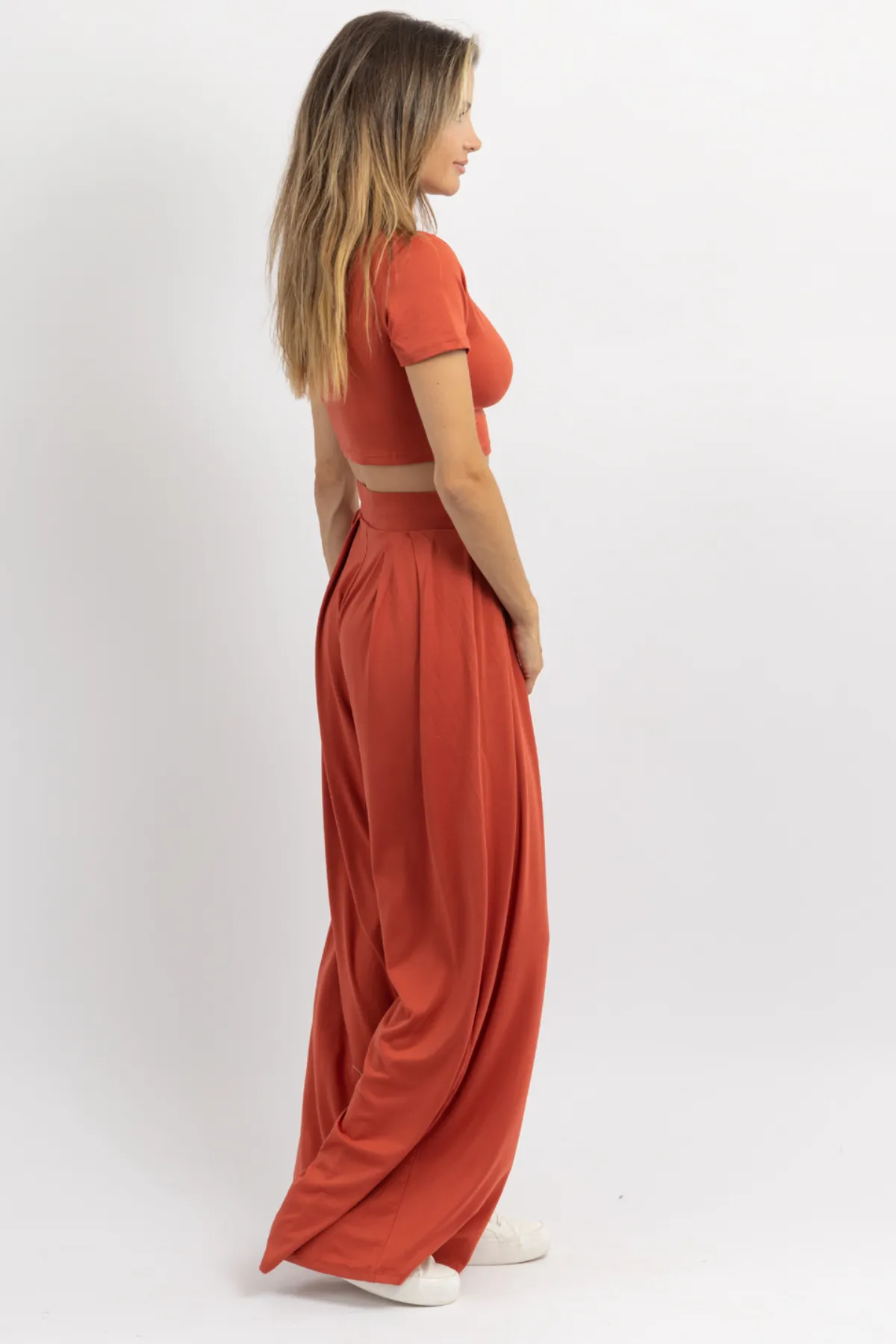 BUTTER SOFT BRICK PALAZZO PANT SET *BACK IN STOCK*