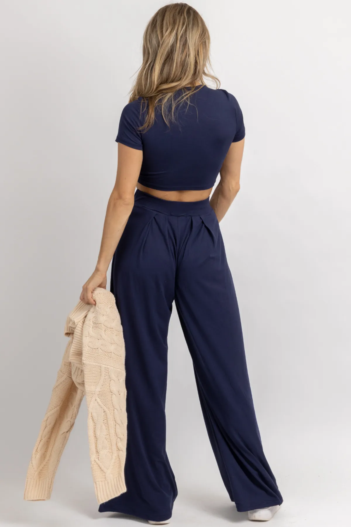 BUTTER SOFT COPENHAGEN BLUE PALAZZO SET *BACK IN STOCK*