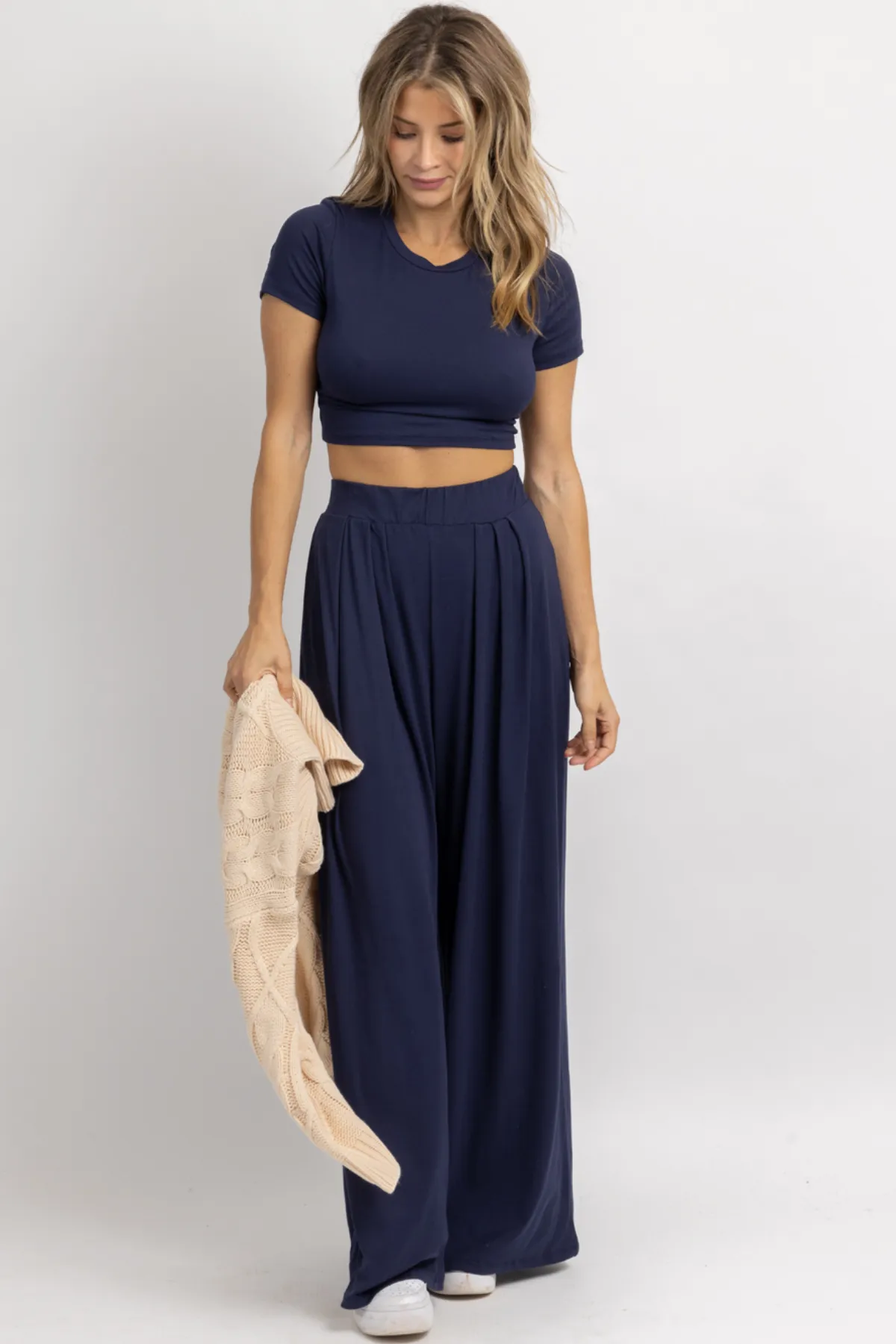 BUTTER SOFT COPENHAGEN BLUE PALAZZO SET *BACK IN STOCK*