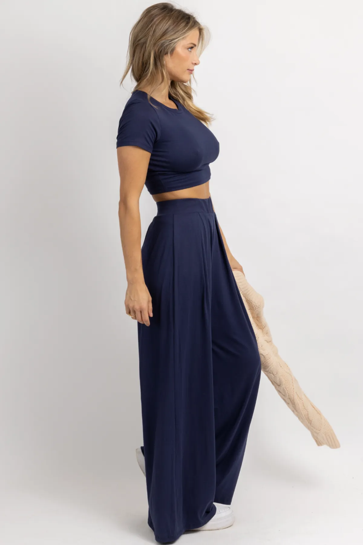 BUTTER SOFT COPENHAGEN BLUE PALAZZO SET *BACK IN STOCK*