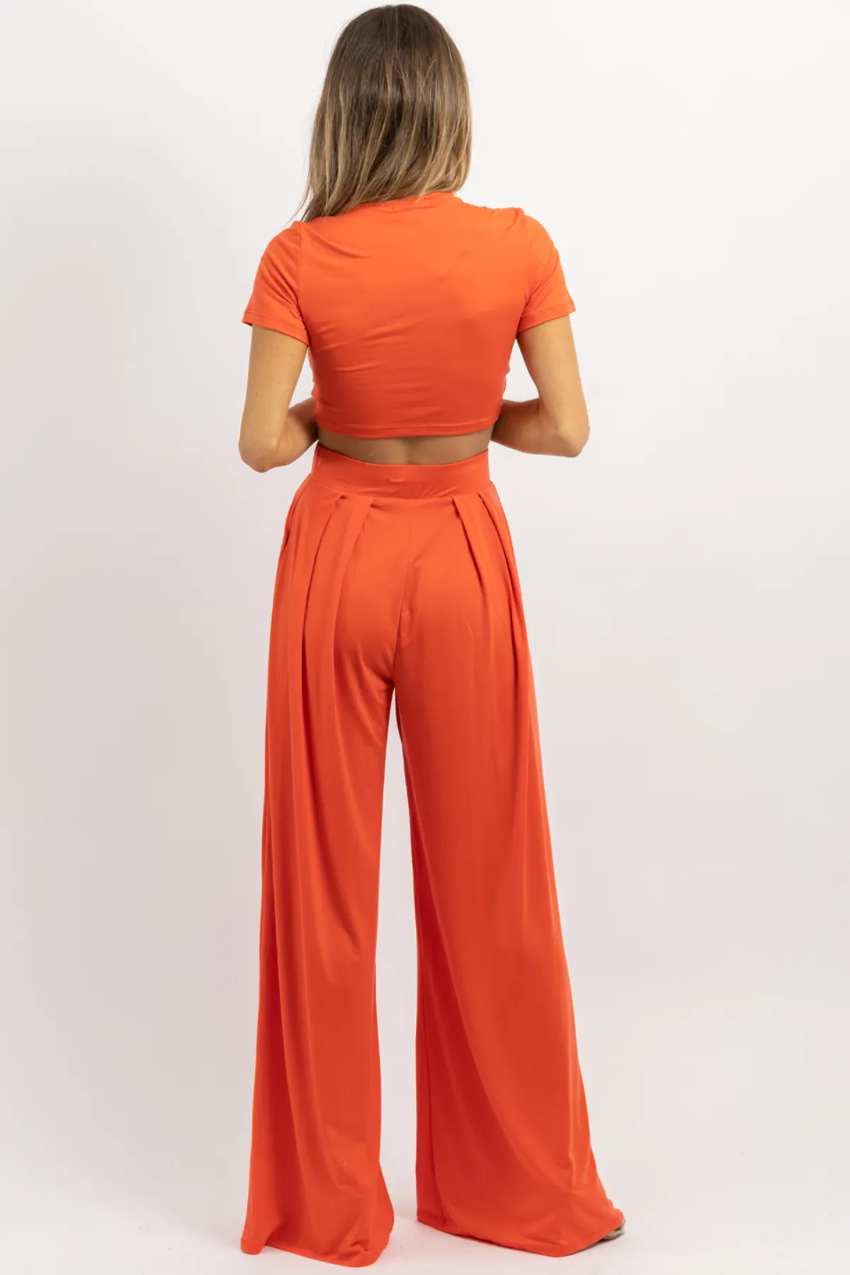 BUTTER SOFT GRAPEFRUIT PALAZZO PANT SET *BACK IN STOCK*