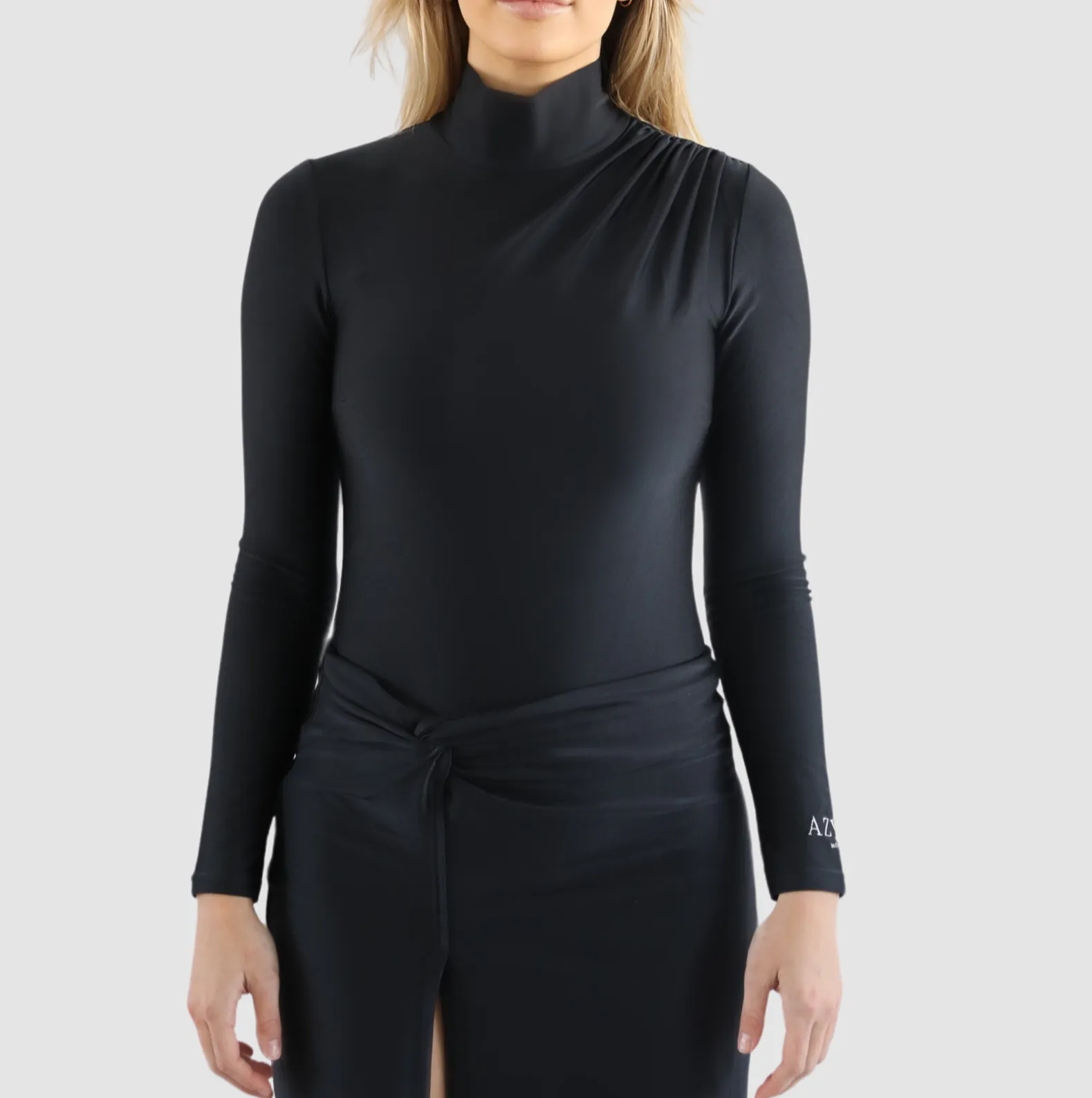 BYRON SHIMMER PADDLE SUIT // BLACK