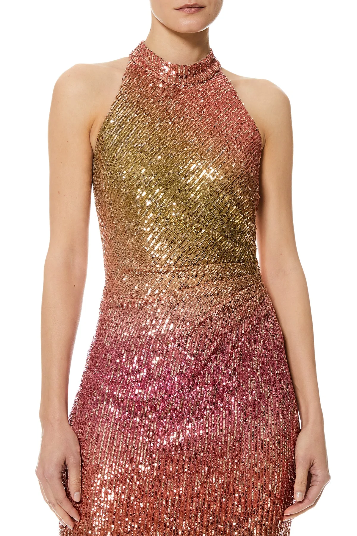 Dana Mock Neck Midi Dress