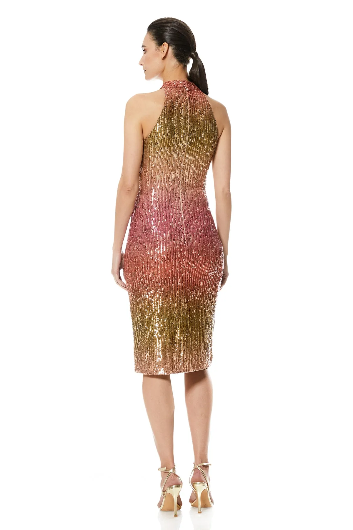 Dana Mock Neck Midi Dress