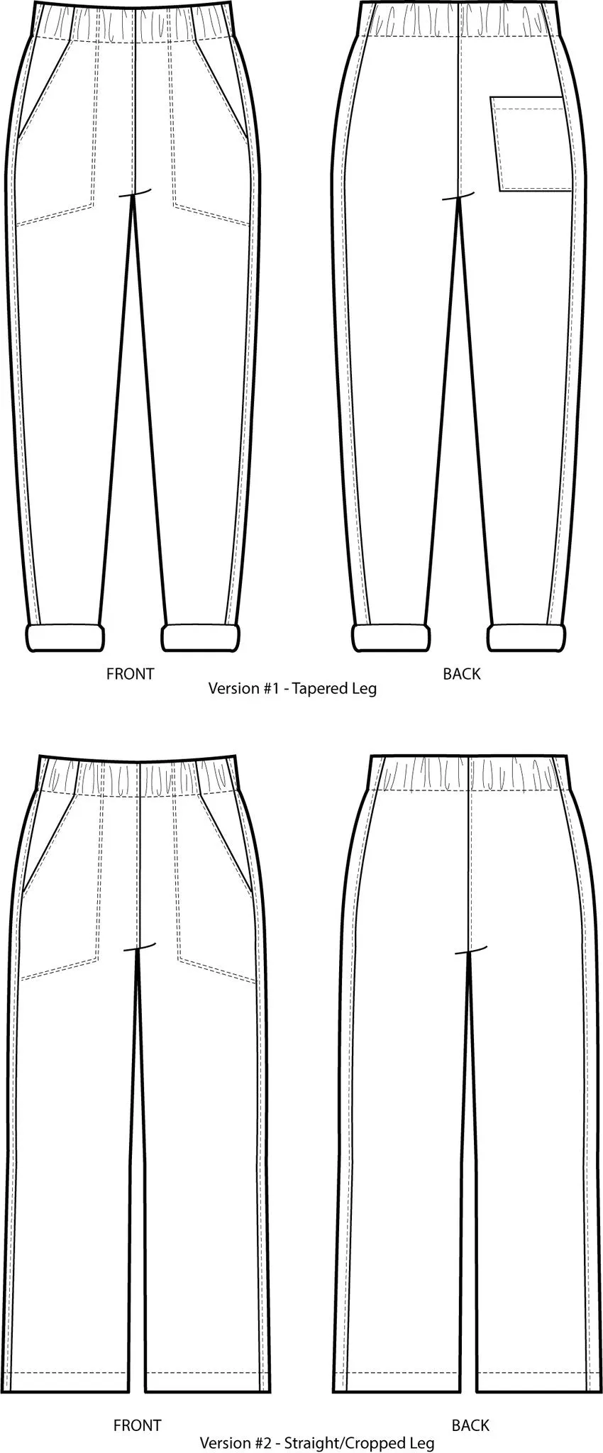 Free Range Slacks Standard - Sewing Pattern | Sew House 7