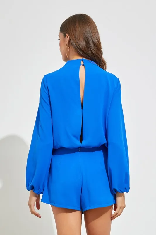 Hello There High Neck Romper