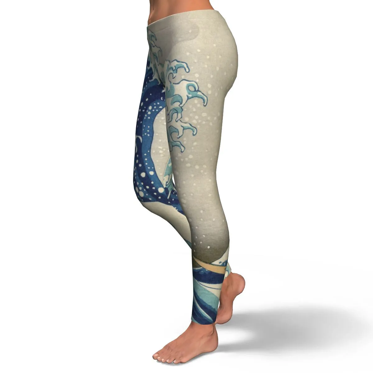Hokusai Great Wave Equil Leggings - Womens