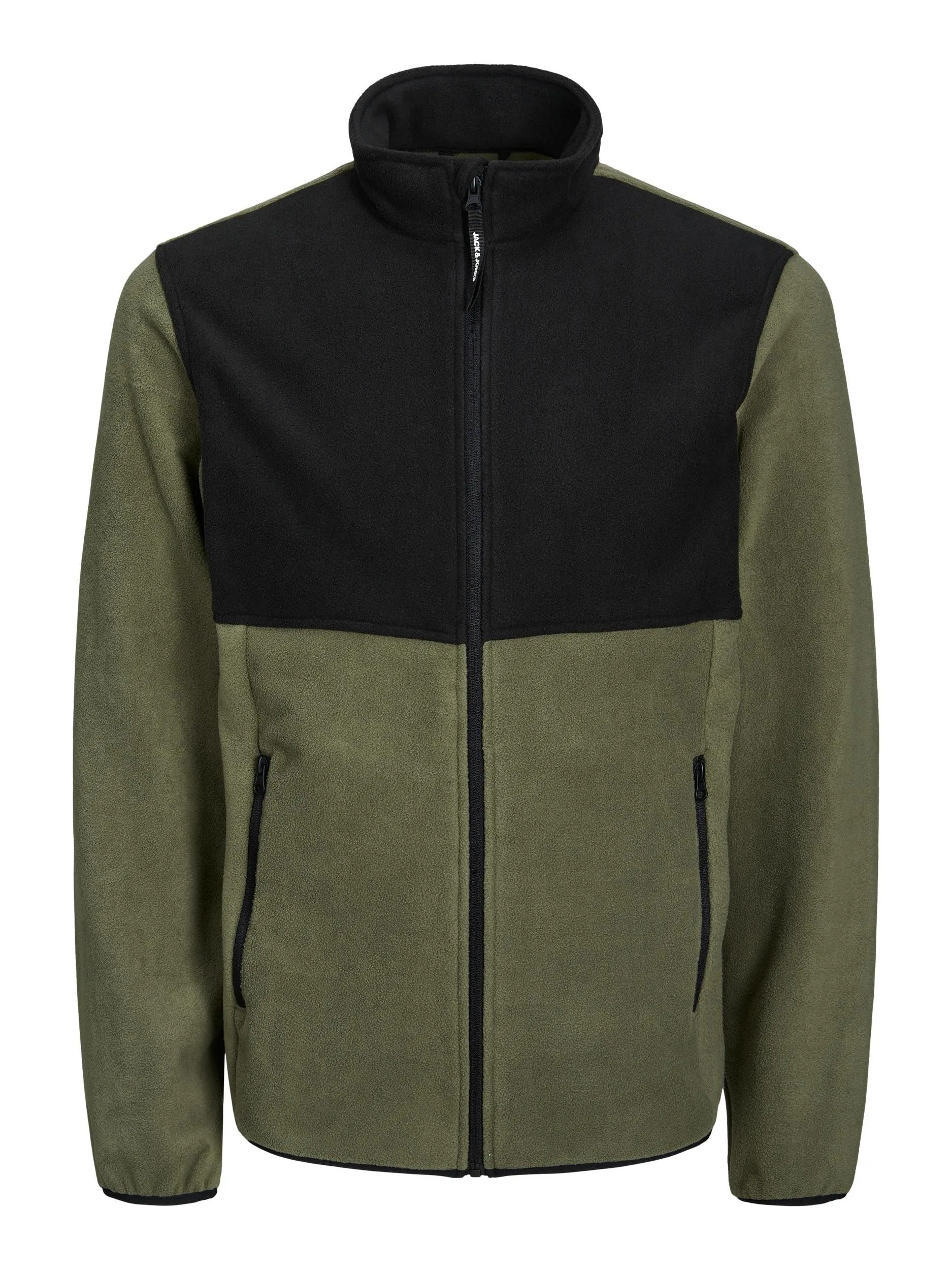Jack & Jones Flame Fleece Jacket-DUSTY OLIVE