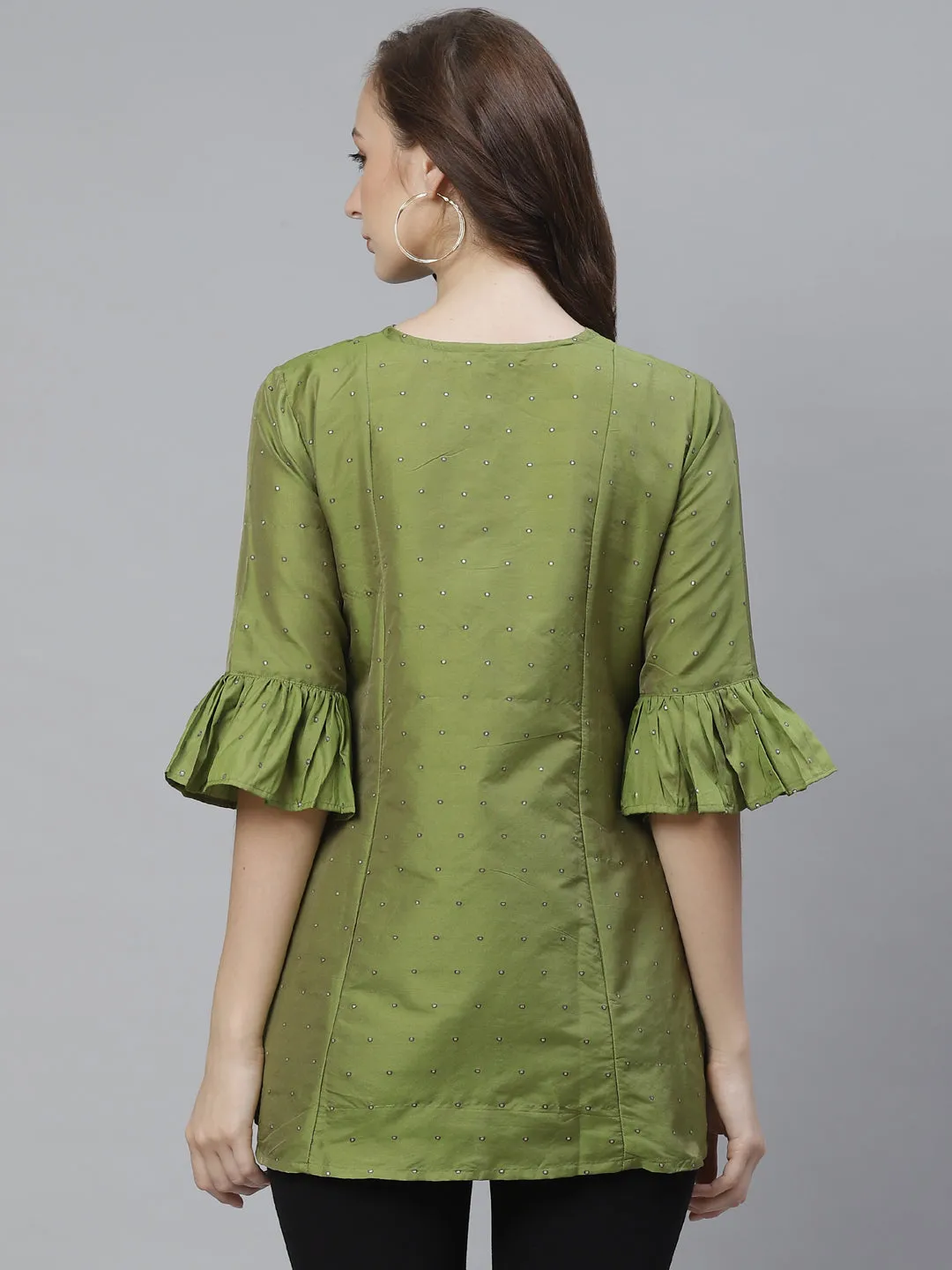 Jashvi Pista Green Tunic