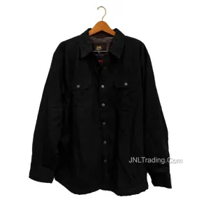 LEE Sherpa Lined Blue/Black Denim Durable Warm Shirt Jacket
