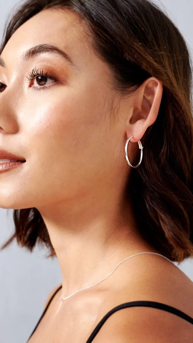 Leni Hoops - Silver