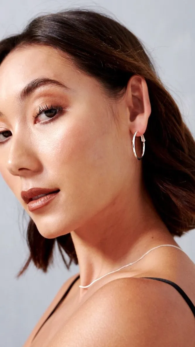 Leni Hoops - Silver