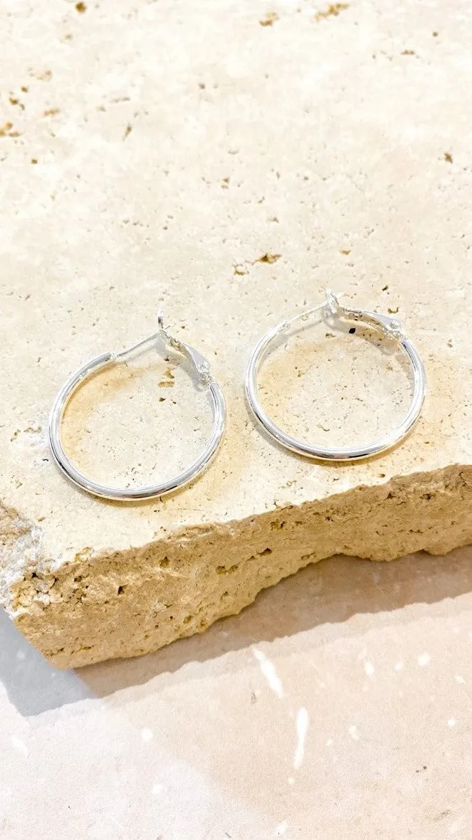 Leni Hoops - Silver
