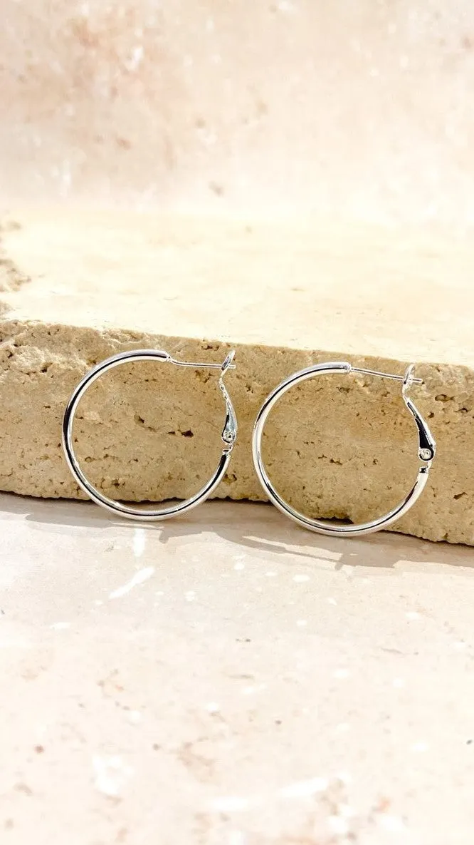 Leni Hoops - Silver