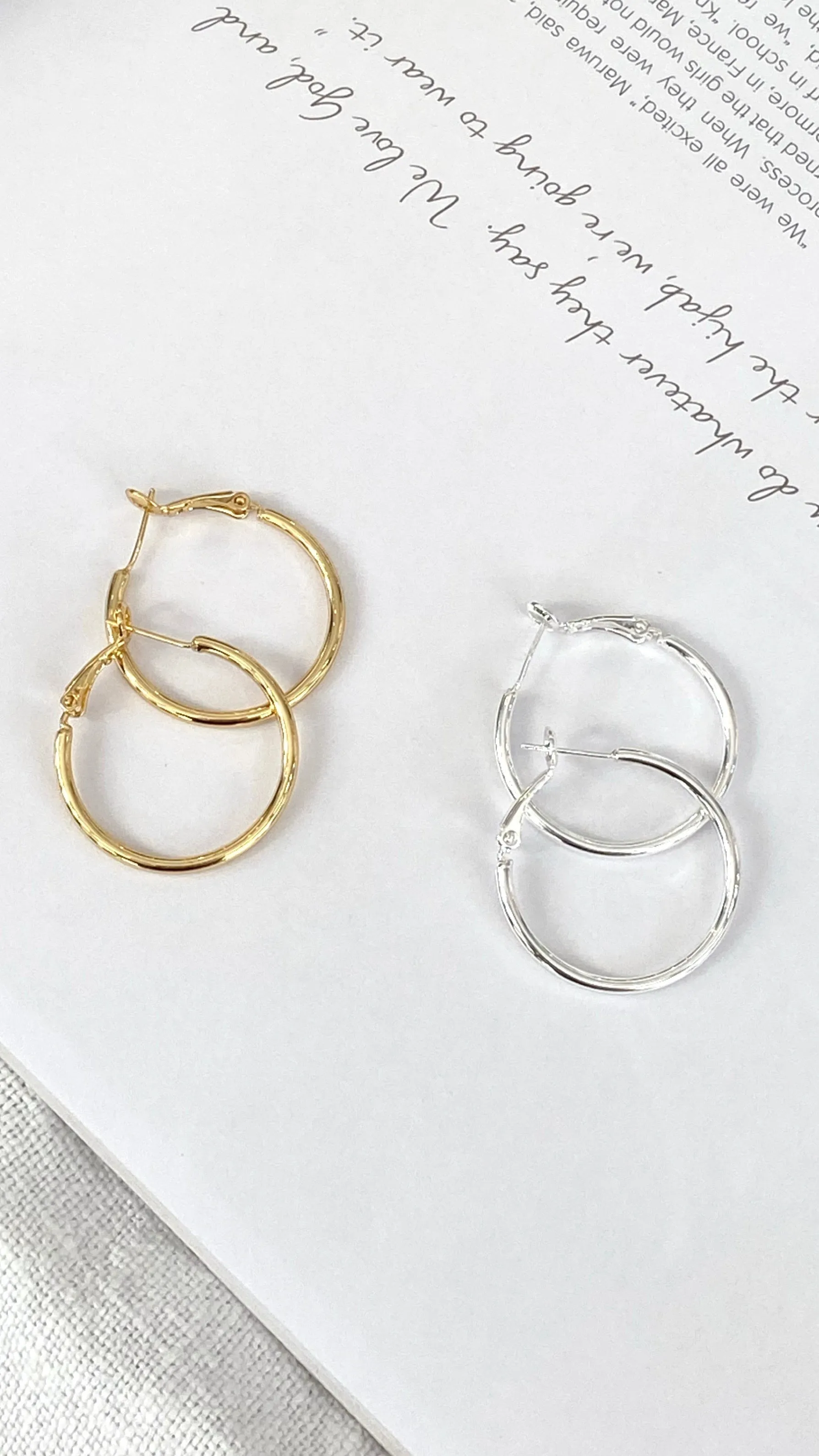 Leni Hoops - Silver