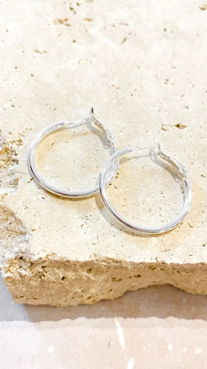 Leni Hoops - Silver