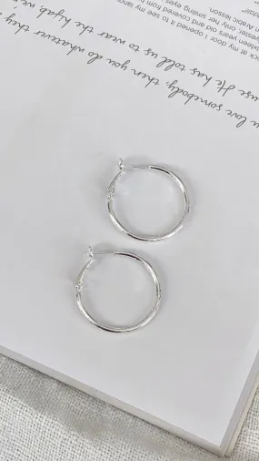 Leni Hoops - Silver