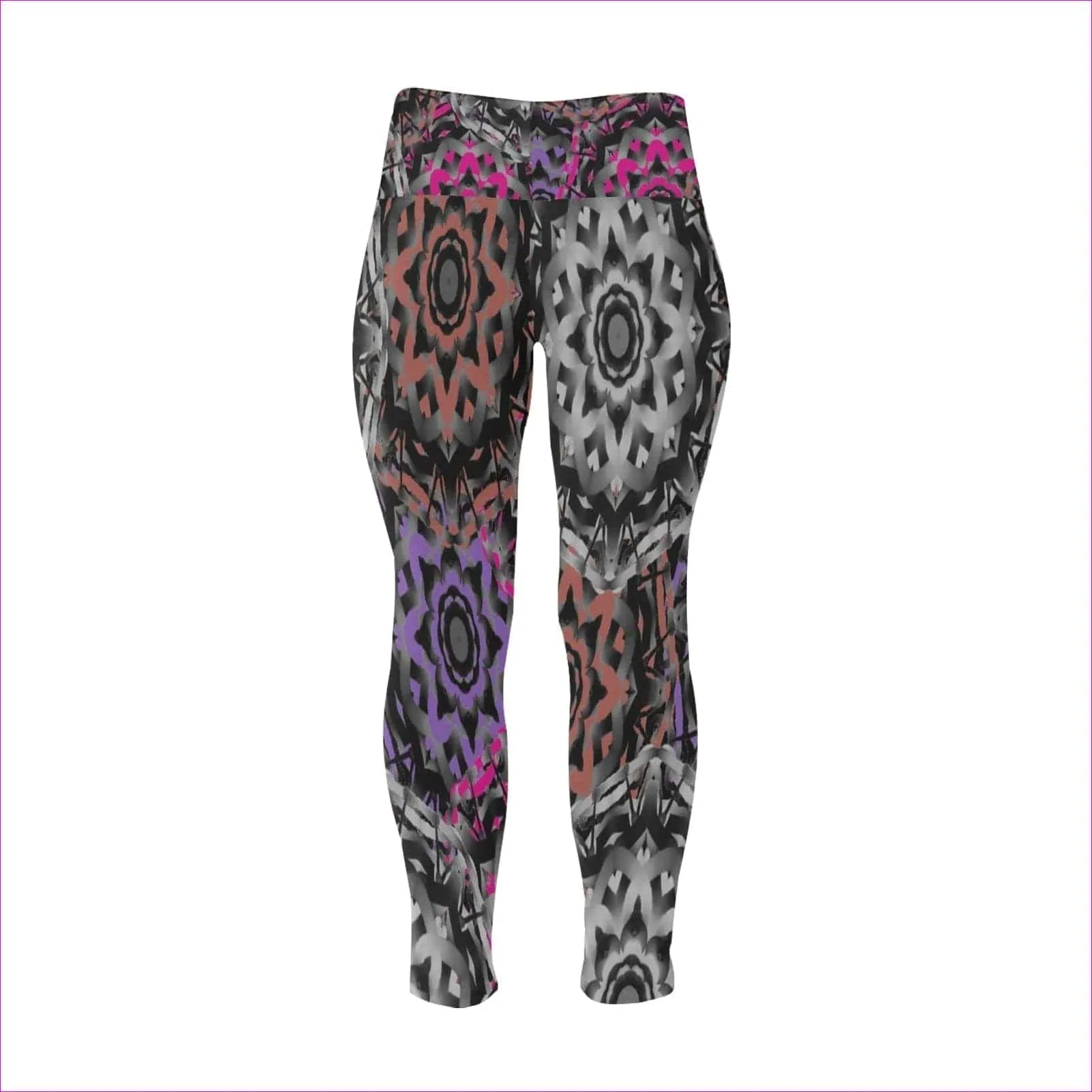 Mandala Graffiti Womens High Waist Leggings Voluptuous ( ) Plus Size