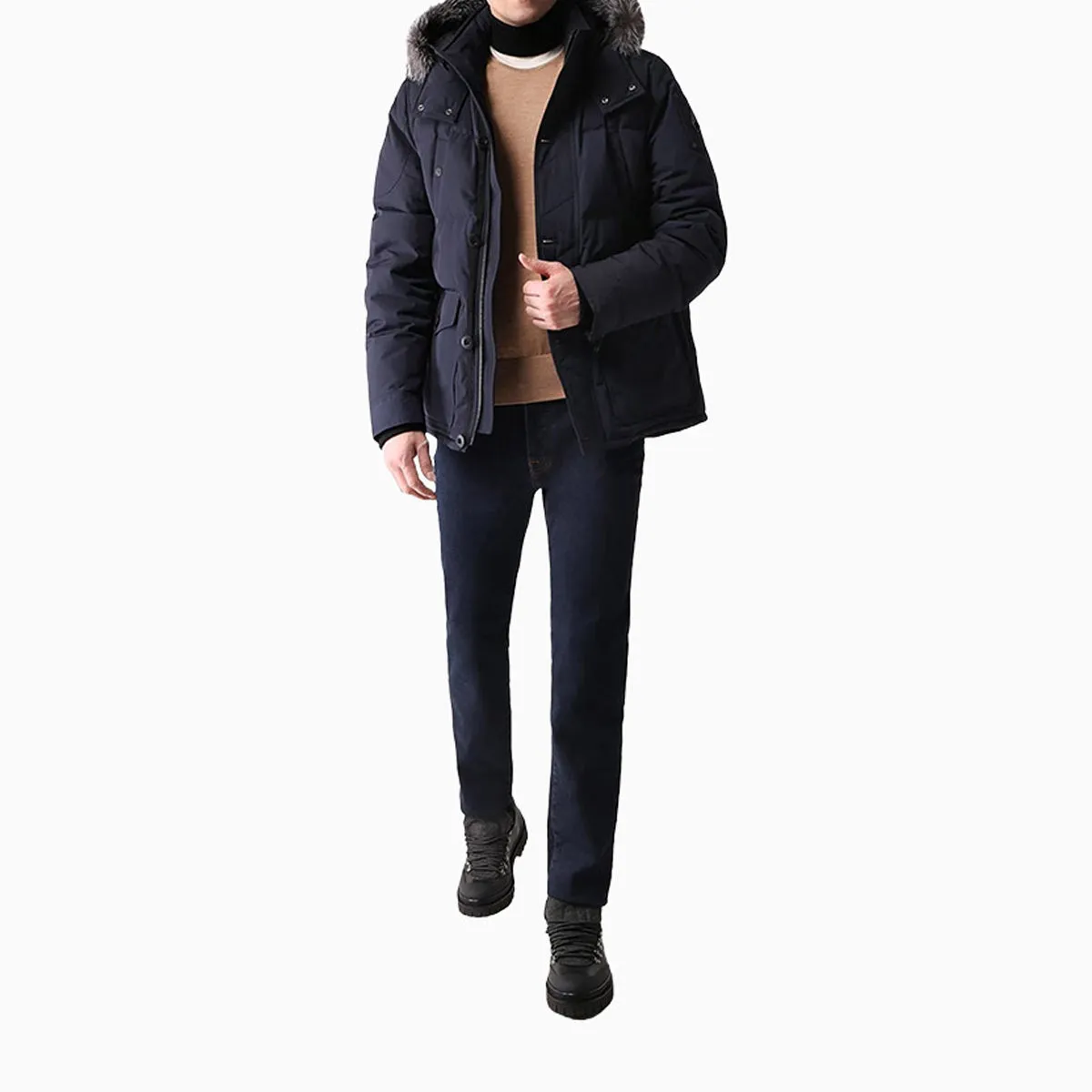 Men's Round Island Fur Jacket