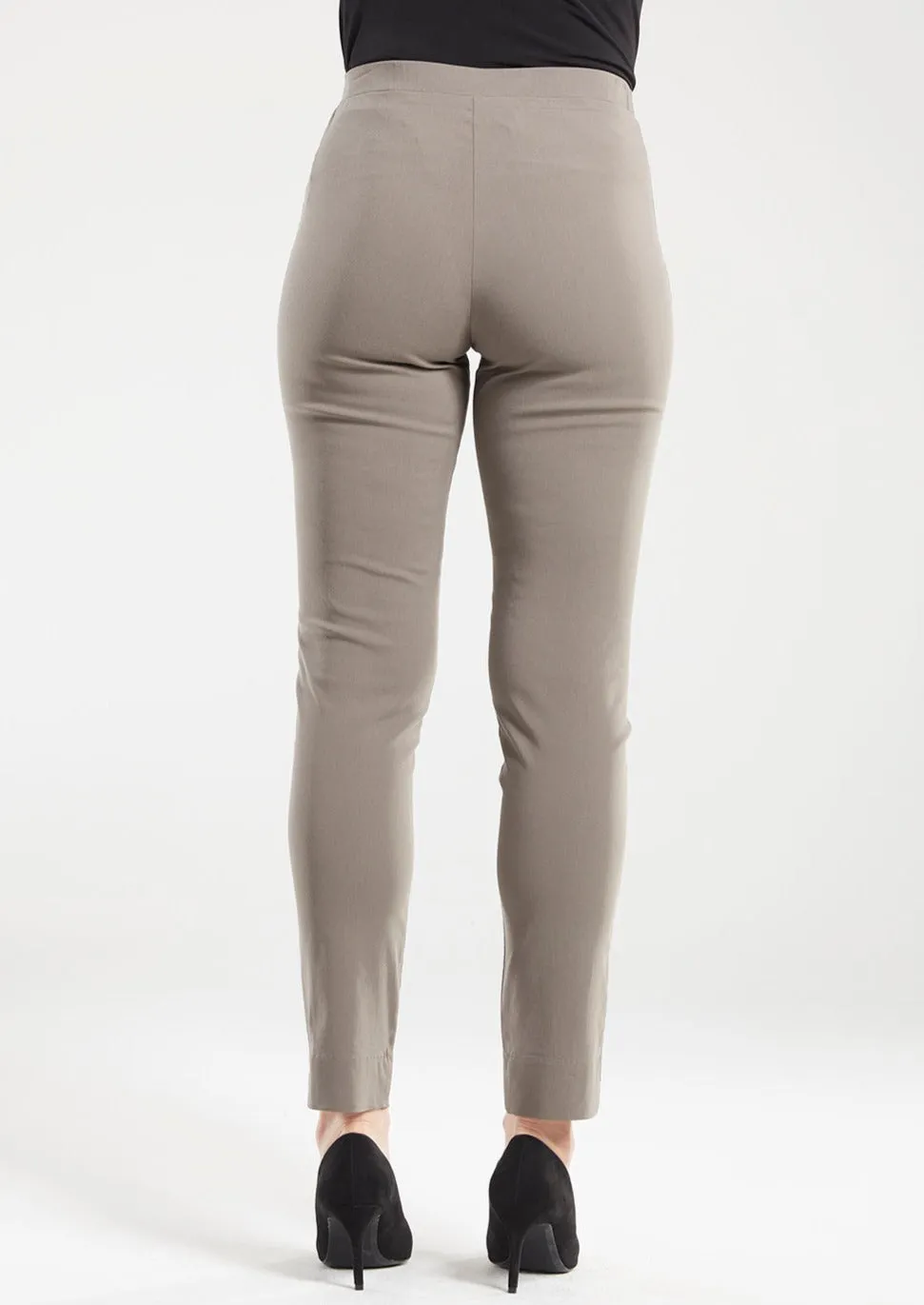 Narrow Miracle Bengaline Pants in Bark Neutral