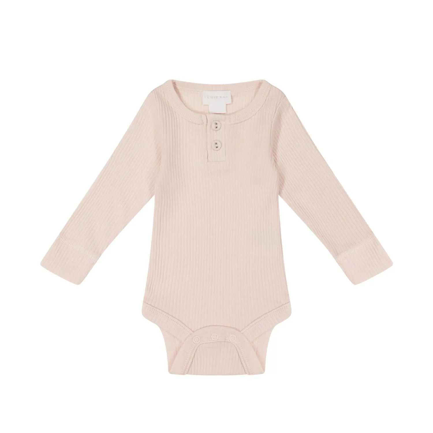 ORGANIC COTTON MODAL LONG SLEEVE BODYSUIT | BALLET PINK
