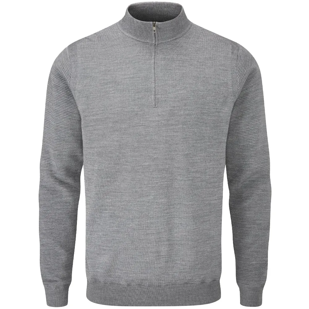 Ping Croy 1/2 Zip Pullover - French Grey Marl