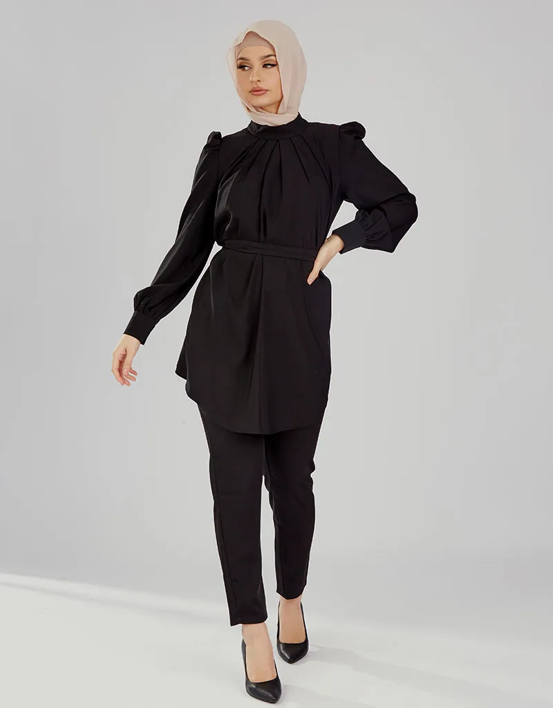 Pristine Pleated Top