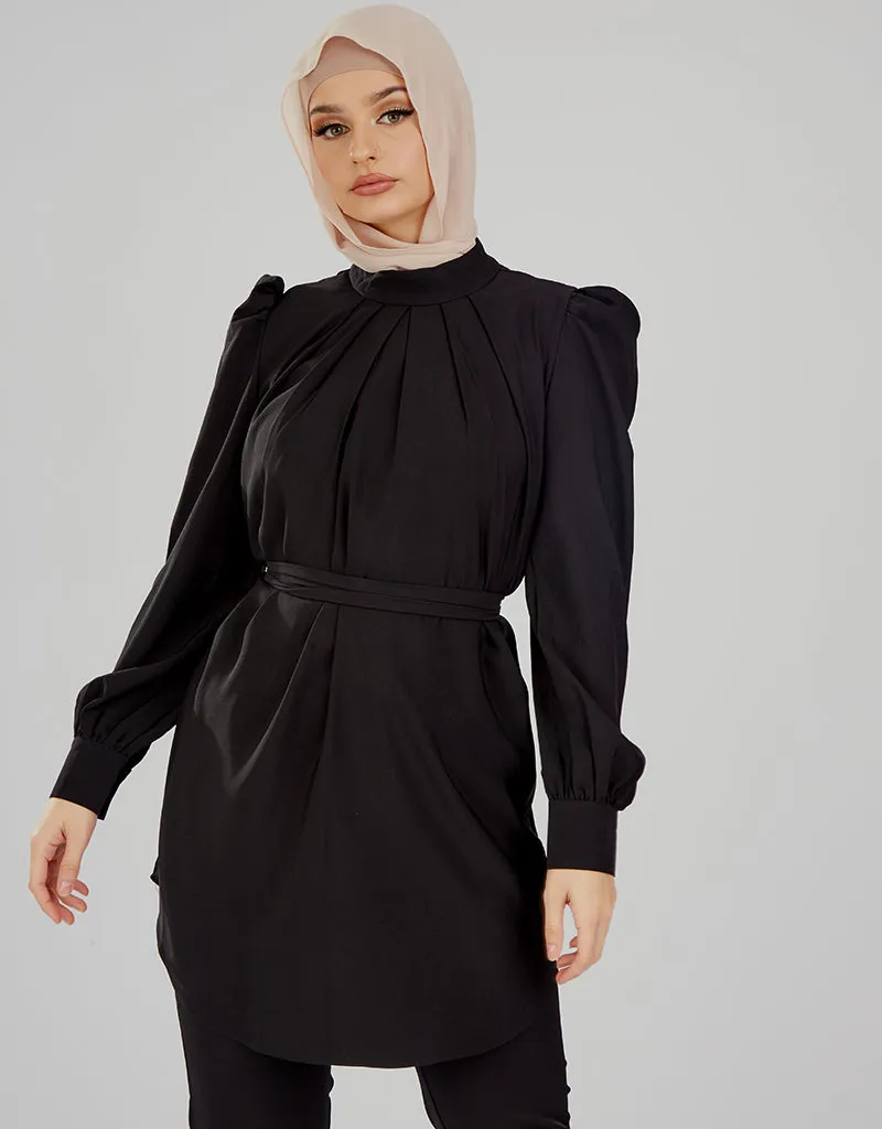 Pristine Pleated Top