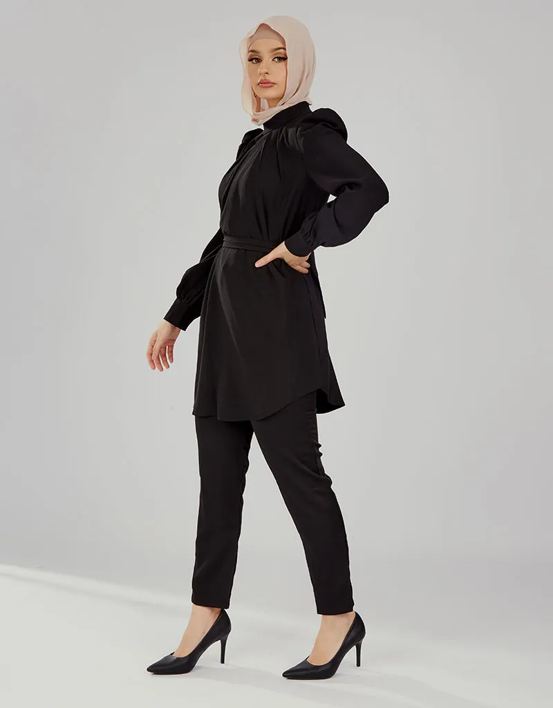 Pristine Pleated Top