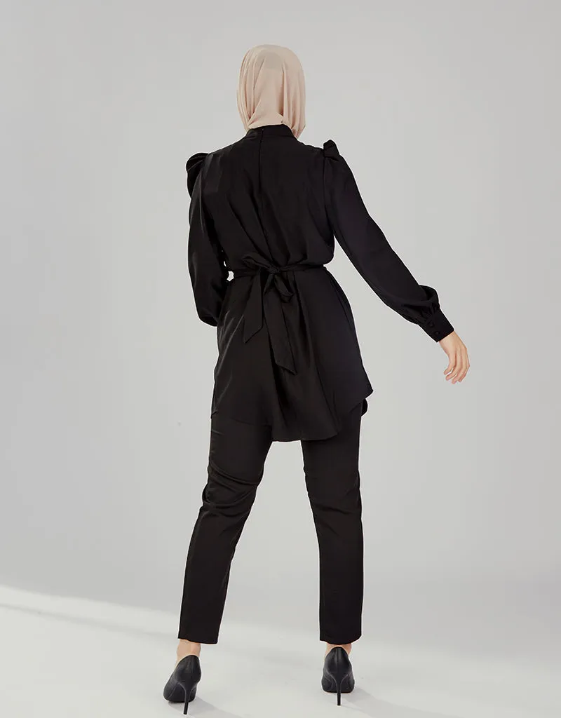Pristine Pleated Top