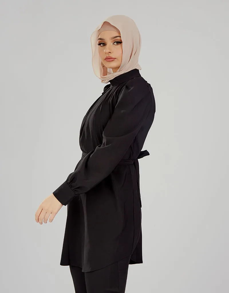 Pristine Pleated Top