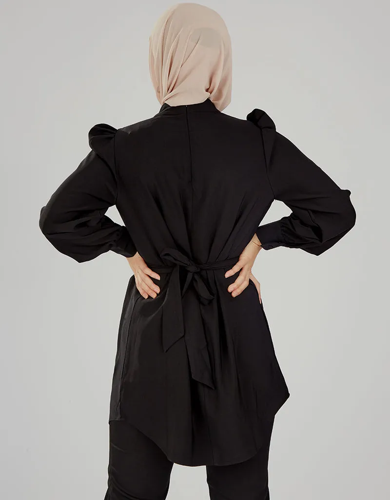 Pristine Pleated Top