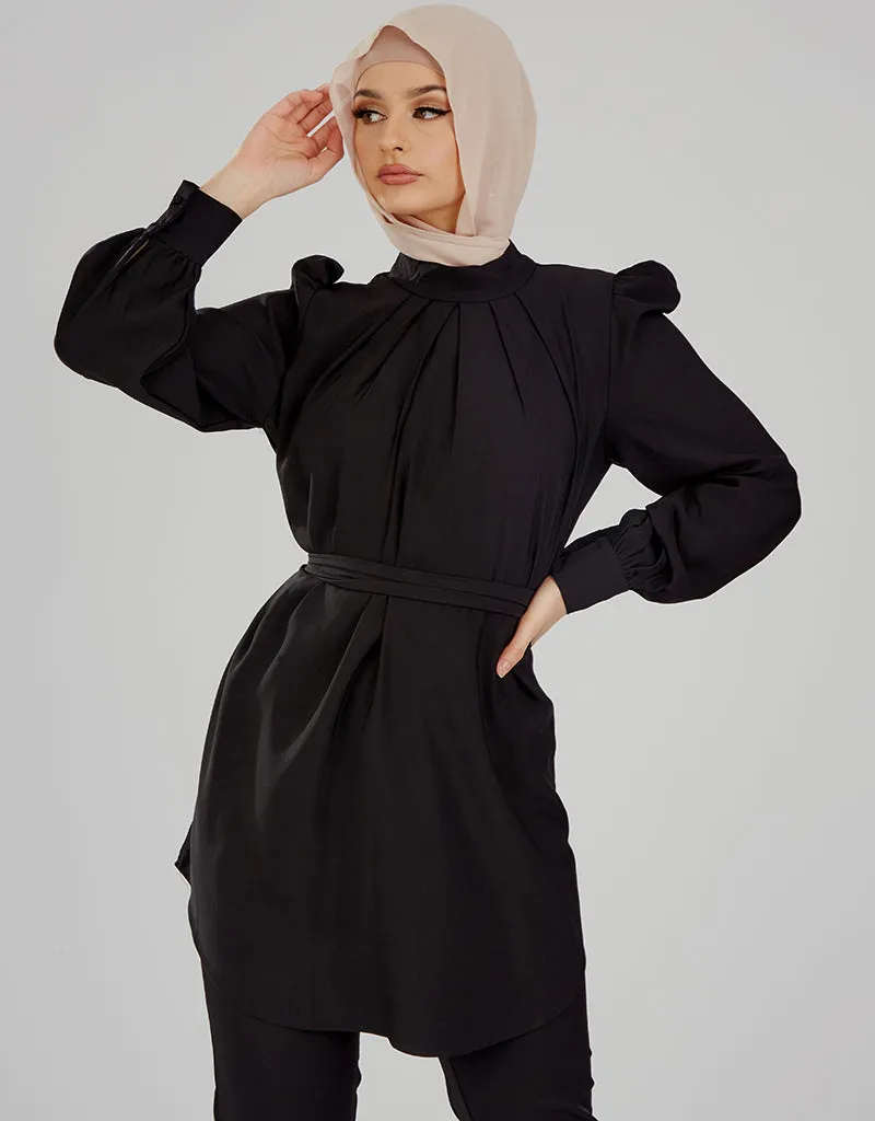 Pristine Pleated Top