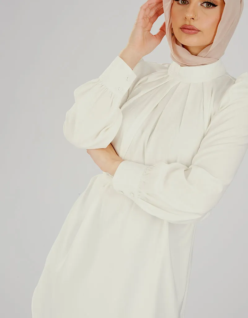 Pristine Pleated Top