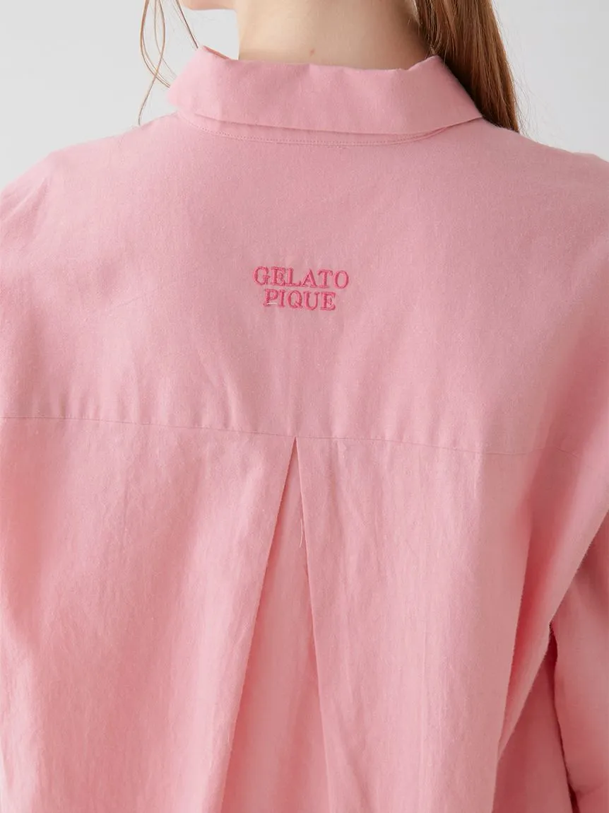 Resort Woven Long Sleeve Oversized Shirt