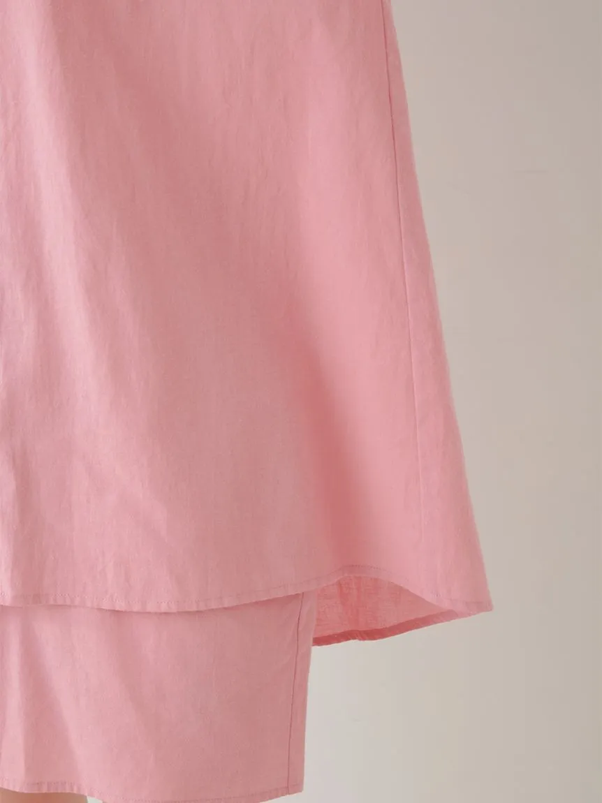 Resort Woven Long Sleeve Oversized Shirt