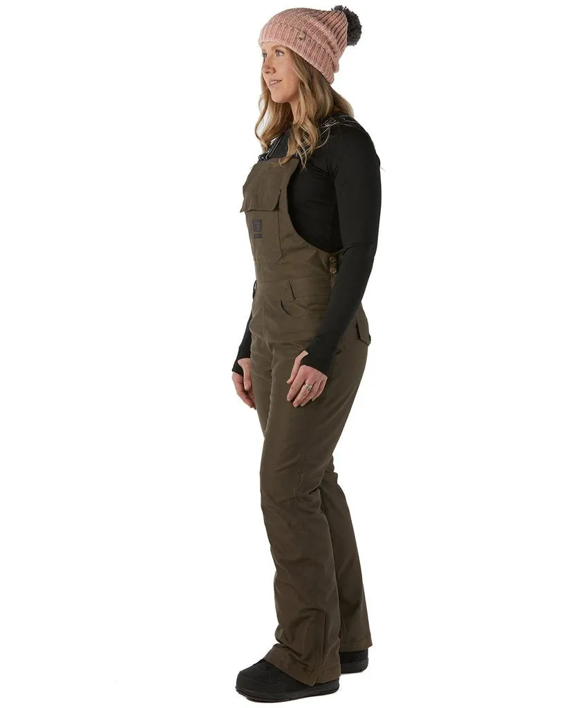 Rojo Snow Day Bib Pants Womens Black Olive