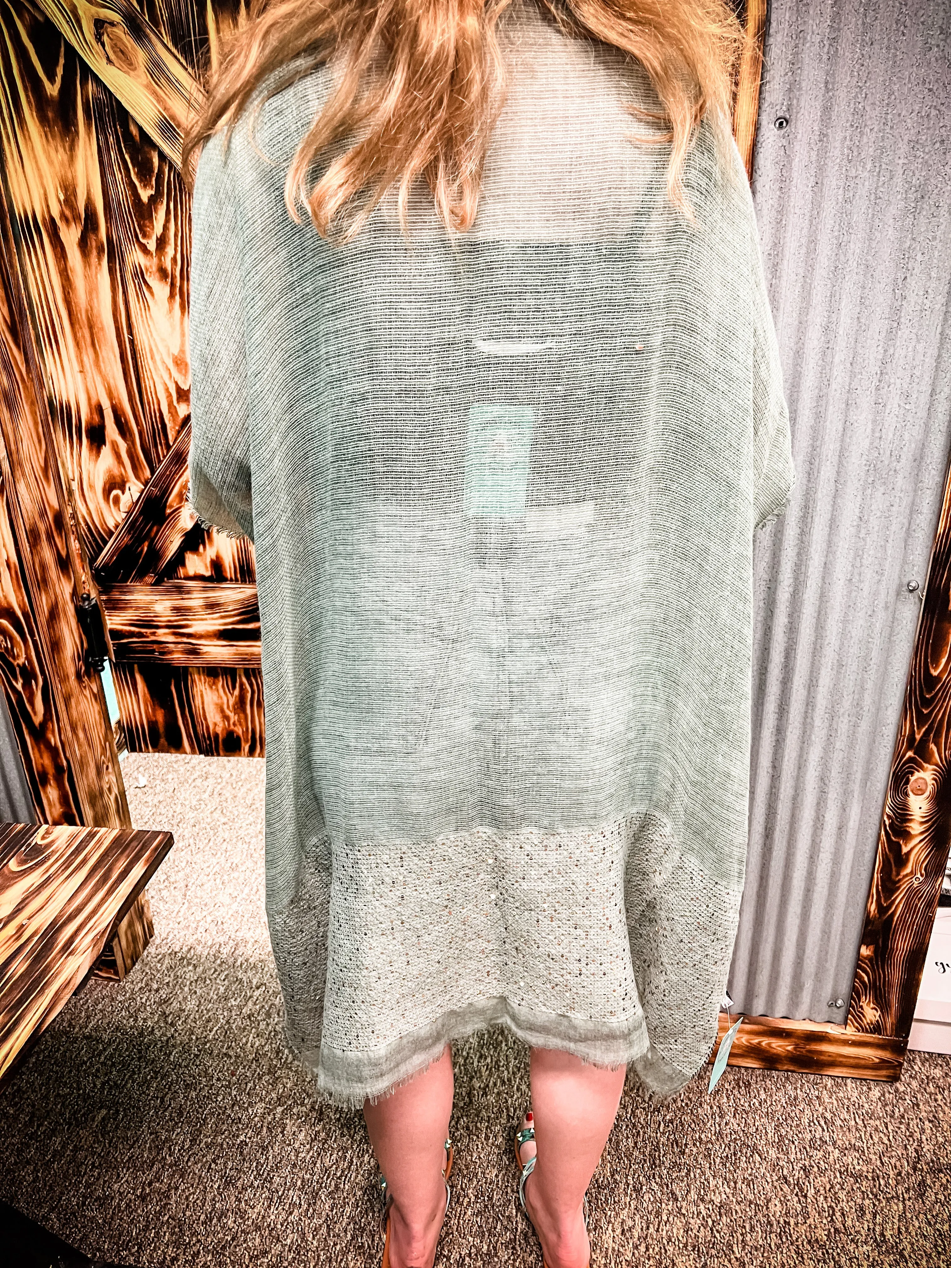 Sequin Kimono