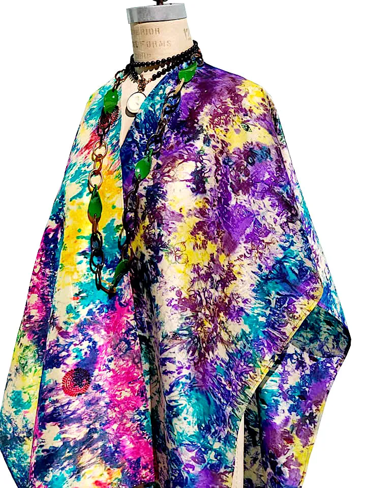 Silk Cape Almost Famous Collection - Jackson Pollock