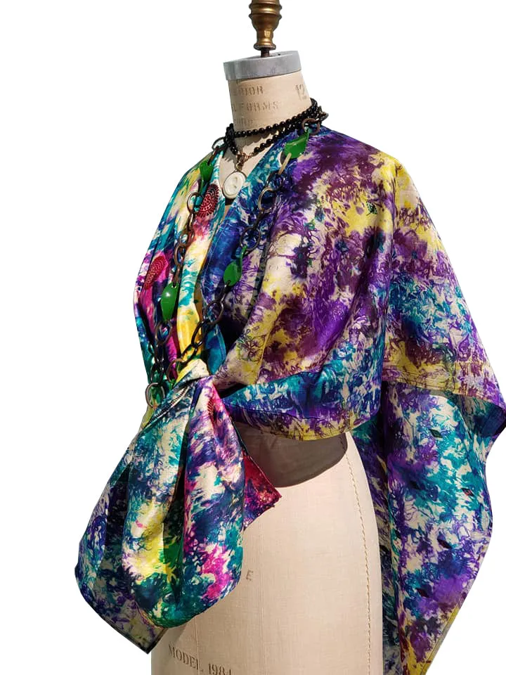 Silk Cape Almost Famous Collection - Jackson Pollock