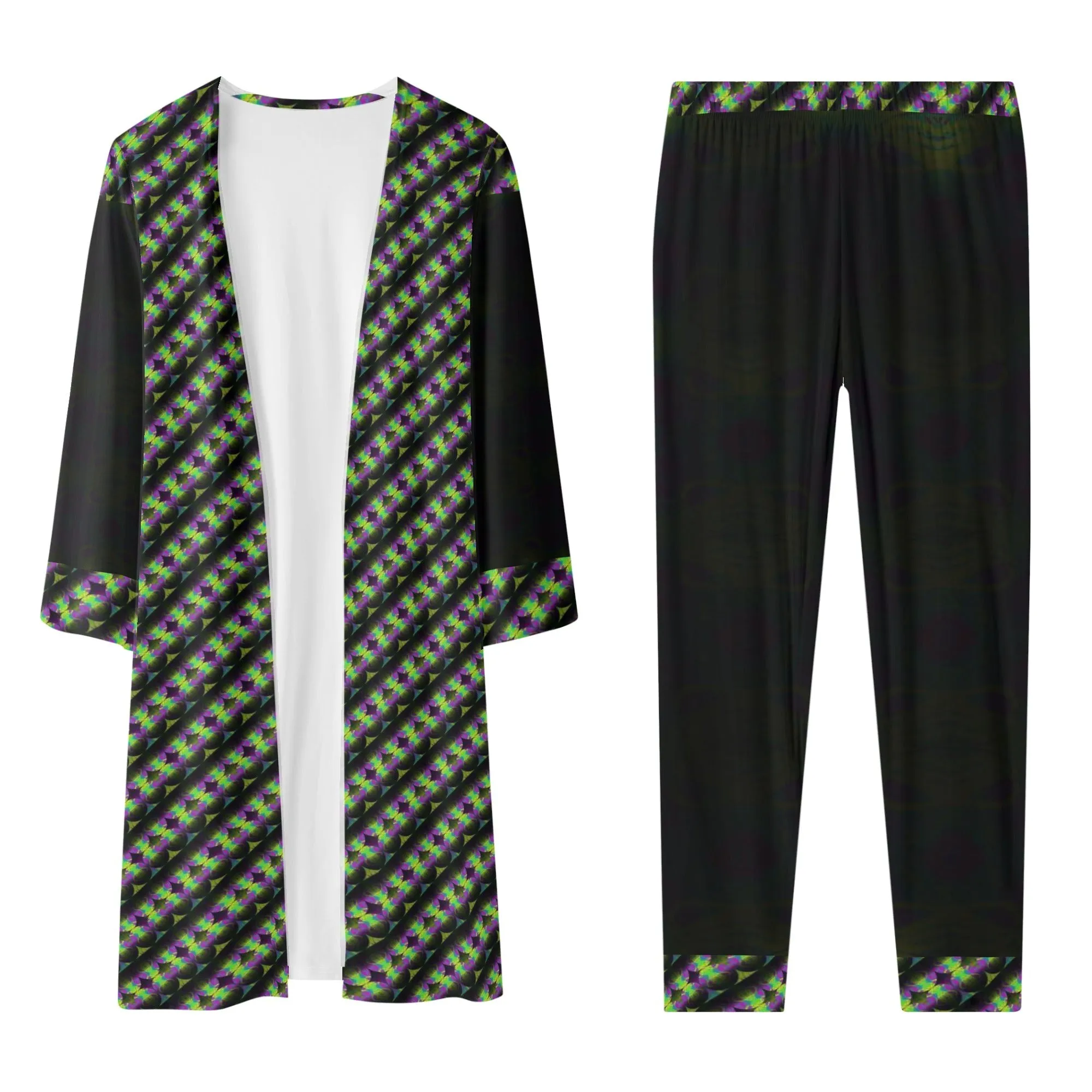 Snake Women's Long Sleeve Cardigan and Leggings 2pcs