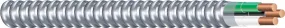 Southwire Armorlite 68580021 Armored Cable, 12 AWG Cable, 2 -Conductor, 25 ft L, Copper Conductor :COIL: QUANTITY: 1
