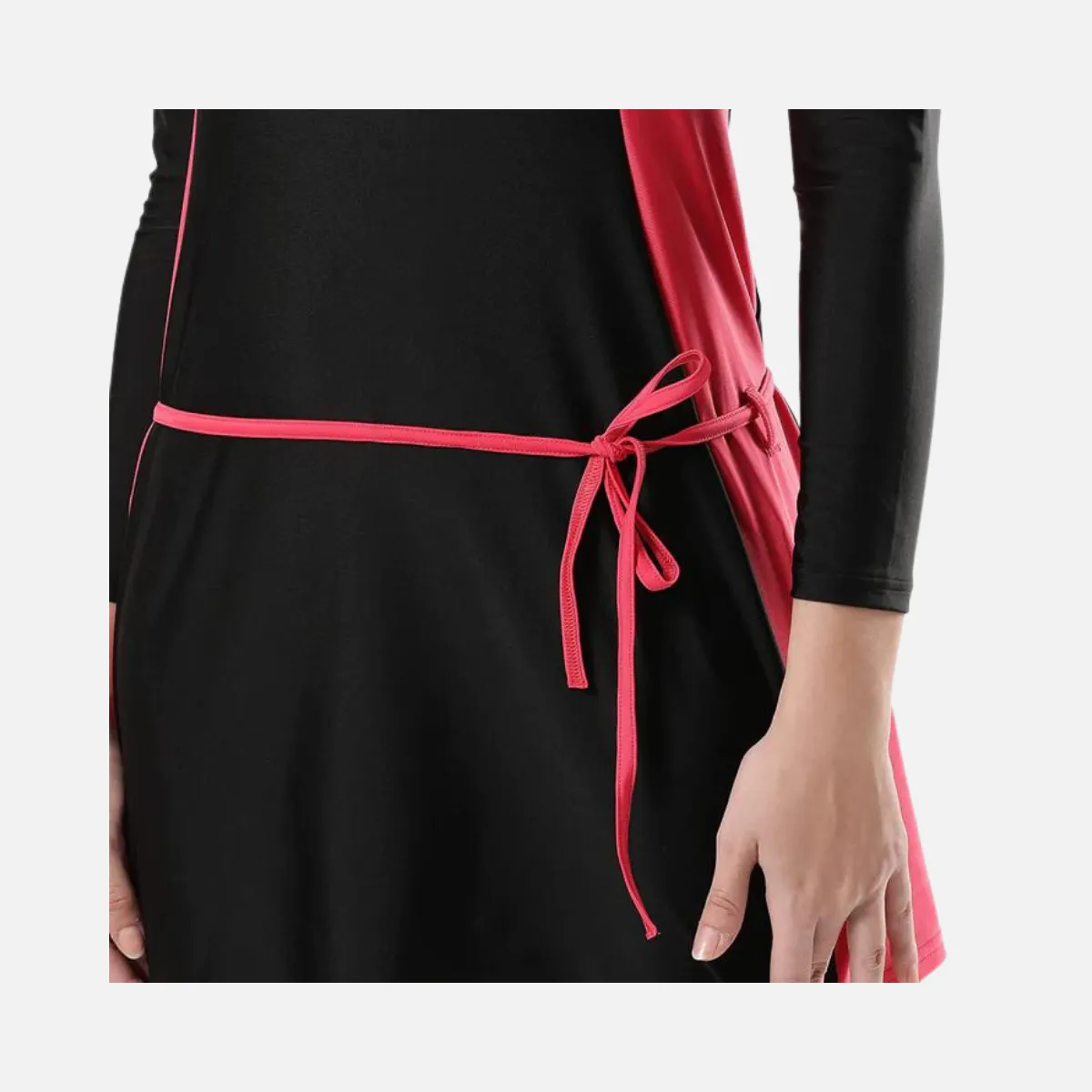 Speedo Adult Female 2Pc Full Body Suit -Black/Raspberry Fill