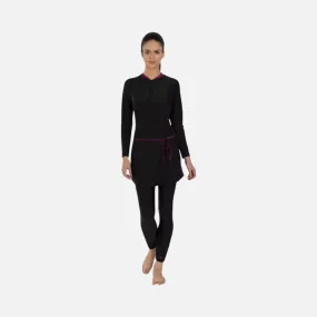 Speedo BoomSplice Two Piece Women's Full Body Suit -Black/ElectricPink