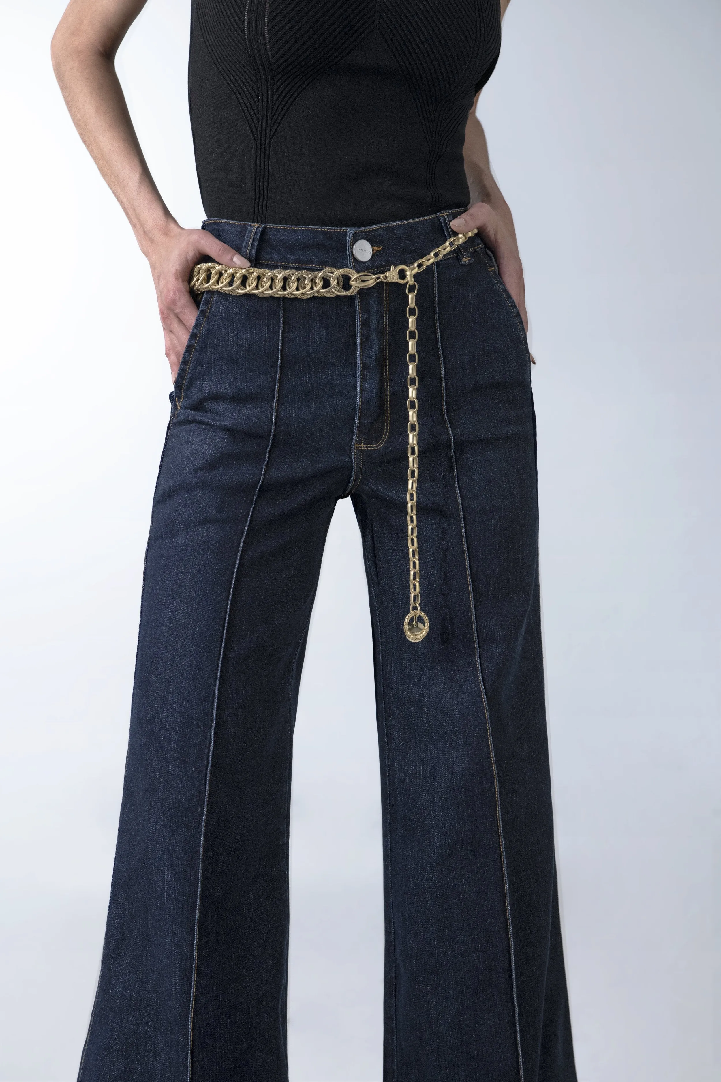 The Beyond Wide Leg Jeans - Dark Wash